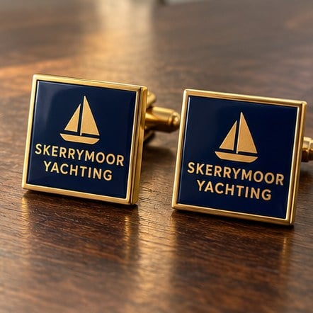 Custom Enamel Logo Cufflinks