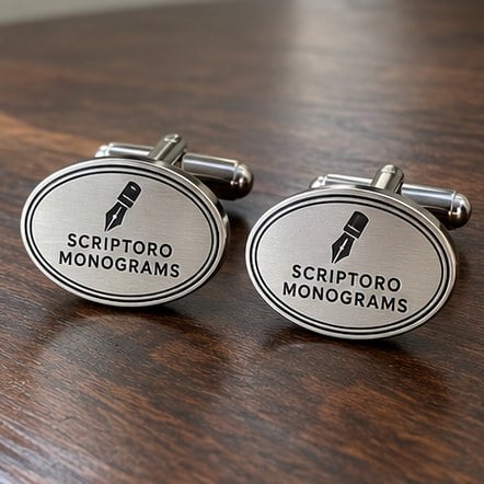 Custom Monogram Cufflinks