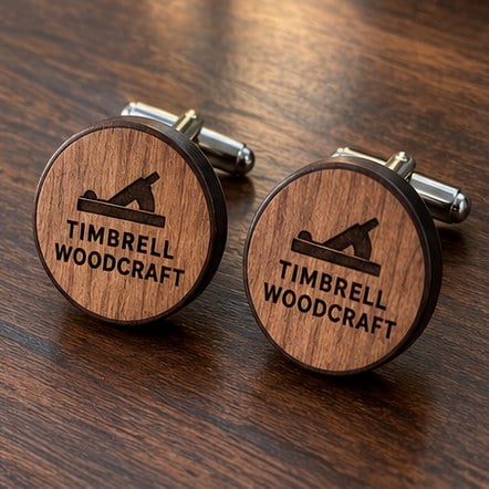 Custom Wooden Cufflinks
